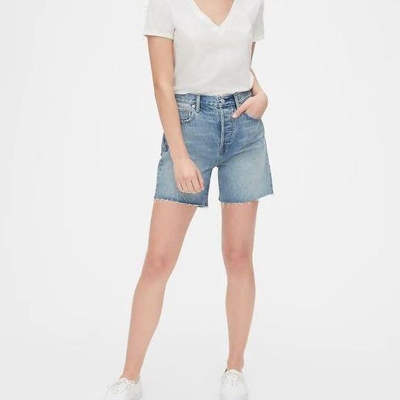 mid rise boyfriend shorts